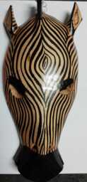 African Zebra Mask From Kenya