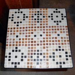 Metal Table Decorated With Mosaics - thumbnail 2
