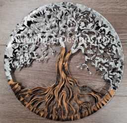 Handmade Steel Tree Of Life Wall Art, 28 - thumbnail 1