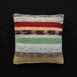 Kilim Pillow Cover 14x14 Moroccan Cushion 35x35 Pillows Kussenhoes Kissen Marokko Tribal Rug - thumbnail 1