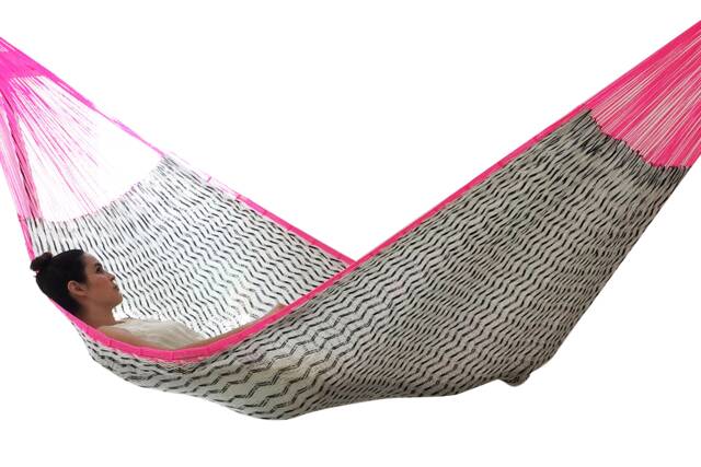 Pitahaya Hammock Made With Thick Nylon Thread - Traditional Mayan Hammocks Customs Taxes Included - image 1