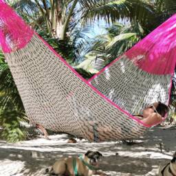 Pitahaya Hammock Made With Thick Nylon Thread - Traditional Mayan Hammocks Customs Taxes Included - thumbnail 2