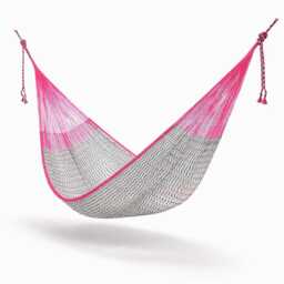 Pitahaya Hammock Made With Thick Nylon Thread - Traditional Mayan Hammocks Customs Taxes Included - thumbnail 1