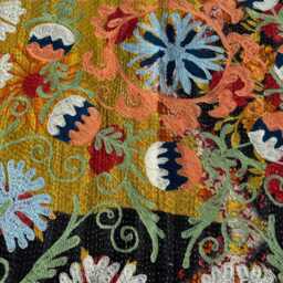 Luxury Cotton Kantha Suzani Quilt Decorative Bedspread - thumbnail 3