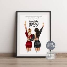 Digital Only 21st Birthday Gift, Friend Best Wall Art, Gift - thumbnail 2