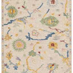 8x10 Luxury Oushak Hand Knotted Wool Rug, Oriental-style Rug, Ivory Cream Home Decor Hallway Runner Carpets, Modern Bedroom Kitchen Rugs - thumbnail 2