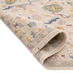 8x10 Luxury Oushak Hand Knotted Wool Rug, Oriental-style Rug, Ivory Cream Home Decor Hallway Runner Carpets, Modern Bedroom Kitchen Rugs - thumbnail 3