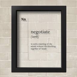 Transparent Negotiate Funny Definition Partner Gift Lawyer Poster Business Office Decor Coworker Dictionary Home Wall Art Scandinavian - thumbnail 2