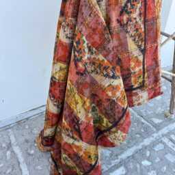 Reversible Cotton Kantha Quilt Vintage Handmade Bed Cover With Traditional Indian Stitching For All Seasons - thumbnail 3