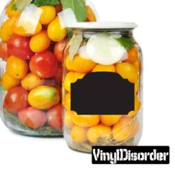 Jar Chalkboard Label Vinyl Wall Decal Or Car Sticker - Mv006Et - thumbnail 1