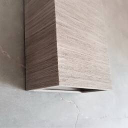 Handmade Gray Ceramic Wall Sconce Modern Up Down Led Light - thumbnail 4