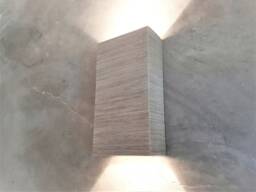 Handmade Gray Ceramic Wall Sconce Modern Up Down Led Light