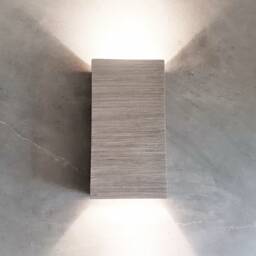 Handmade Gray Ceramic Wall Sconce Modern Up Down Led Light - thumbnail 3
