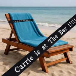 Personalized Embroidered Sunbed Towel Strap Honeymoon Gift - thumbnail 2