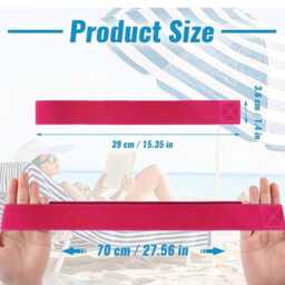 Personalized Embroidered Sunbed Towel Strap Honeymoon Gift - thumbnail 4