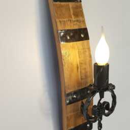 Rustic Wall Light, Barrel Sconce Lighting Fixture - thumbnail 3