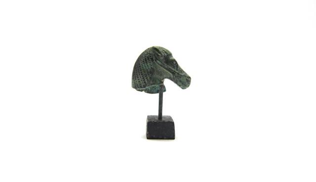 Small Head Of A Horse Bronze Sculpture , Gift Ideas , Bronze Art Statue From Ancient Greece, Greek Art, Museum Copy - image 1