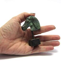 Small Head Of A Horse Bronze Sculpture , Gift Ideas , Bronze Art Statue From Ancient Greece, Greek Art, Museum Copy - thumbnail 4