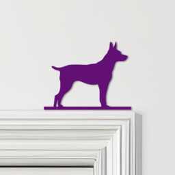 Door Topper Rat Terrier Dog Various Colours Top Of Decorative Sign - Sign, Novelty Wall Decor, Frame Art, Art - thumbnail 4