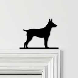 Door Topper Rat Terrier Dog Various Colours Top Of Decorative Sign - Sign, Novelty Wall Decor, Frame Art, Art - thumbnail 1