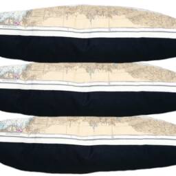 Howe Sound Vintage Map Pillow - Free Shipping - thumbnail 2