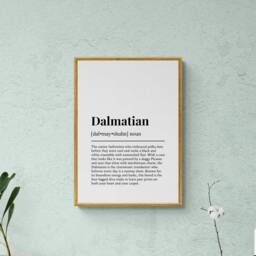 Dalmatian Funny Definition Dog Wall Art Print - thumbnail 3
