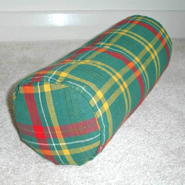 Green Tartan Bolster Cover 16 - image 1