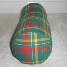 Green Tartan Bolster Cover 16 - thumbnail 3