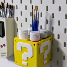 Ikea Skadis Compatible Nintendo Question Block Pen Holder - thumbnail 3