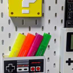 Ikea Skadis Compatible Nintendo Question Block Pen Holder - thumbnail 2