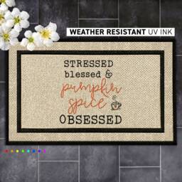 Customized Pumpkin Spice Doormat - Personalize Your Entryway With Style - thumbnail 1