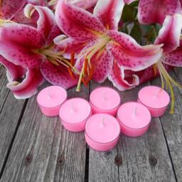 stargazer Lily Scented Soy Tealight Candles Rustic Home Decor - thumbnail 3