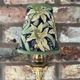 William Morris Bower - Small Handmade Candle Clip Lampshade Wall/Base