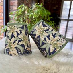 William Morris Bower - Small Handmade Candle Clip Lampshade Wall/Base - thumbnail 3