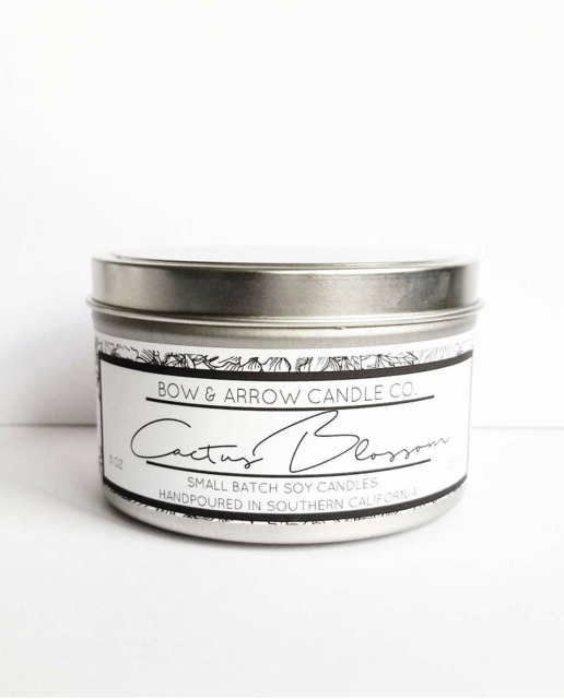 Cactus Blossom Natural Soy Candle 8 Oz - Eco-Friendly Candles Floral Scented Gift Idea - image 1