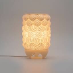 Solara Table Lamp 3D Printed Recycled Corn Pla, Modern Design - thumbnail 3