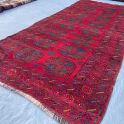 3x7 Akhcha Handmade Brand New Area Rug, Afghan High Pile Turkmen Bokhara Rug, Living Room Rug Tribal Rug Bedroom Office - thumbnail 3