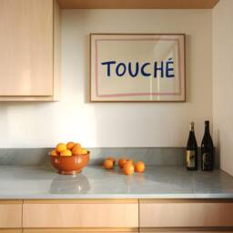 Touch?? Unframed Print - French Posters Wall Art Funny Prints Handwritten Living Room Decor Minimal - thumbnail 1