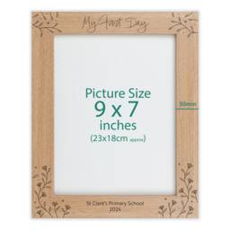 Personalised School Photo Engraved Frame Va185 - thumbnail 4