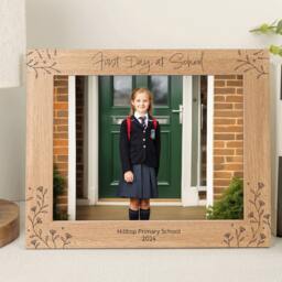 Personalised School Photo Engraved Frame Va185 - thumbnail 3