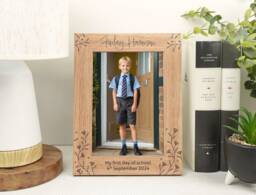 Personalised School Photo Engraved Frame Va185 - thumbnail 1