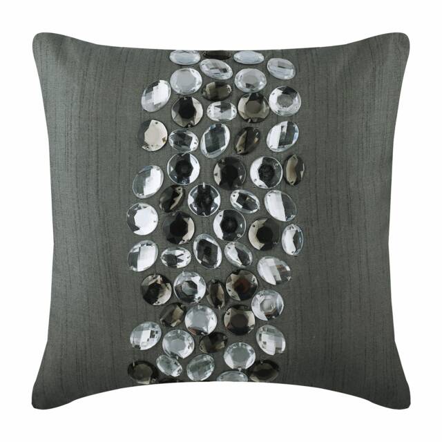 "Art Silk Gray Pillow Cover 16""x16" - image 1