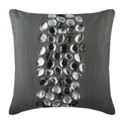 "Art Silk Gray Pillow Cover 16""x16"