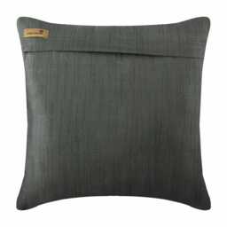 "Art Silk Gray Pillow Cover 16""x16" - thumbnail 3