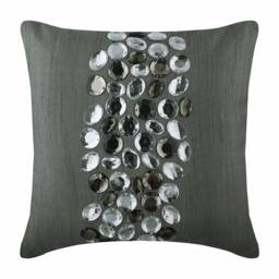 "Art Silk Gray Pillow Cover 16""x16" - thumbnail 1