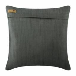 "Art Silk Gray Pillow Cover 16""x16" - thumbnail 3