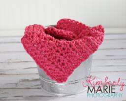 Chunky Hot Pink Newborn Baby Blanket Photo Prop