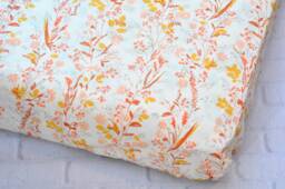 Floral Fitted Crib Sheet-Floral Sheets Girl Bedding-Floral Bedding-Pink Baby Nursery Bedding-Flower Flora Diaper Changing Pad Cover - thumbnail 1