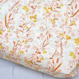 Floral Fitted Crib Sheet-Floral Sheets Girl Bedding-Floral Bedding-Pink Baby Nursery Bedding-Flower Flora Diaper Changing Pad Cover - thumbnail 2