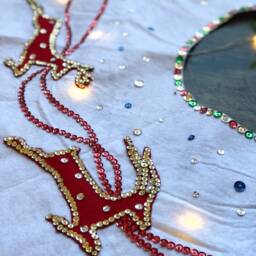 Away They All Flew Felt Christmas Tree Skirt - thumbnail 3